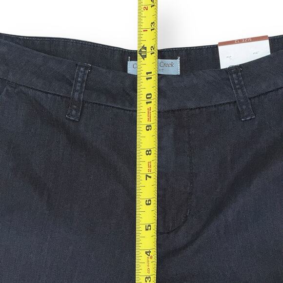 NWT Coldwater Creek Natural Fit Bootcut Jeans Womens 12 Dark Wash Denim Trouser - Picture 10 of 11